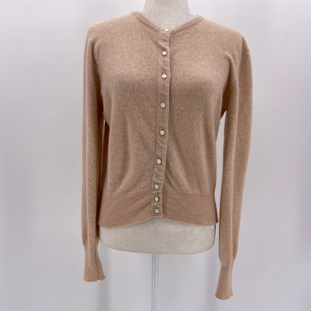 Vintage Dalton Virgin 100% Cashmere Cream Cardigan